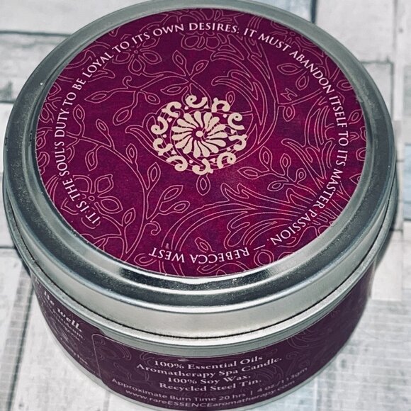 rareESSENCE Passion Travel Tin Candle 4oz 100% Pure Essential Oil - Picture 2 of 5